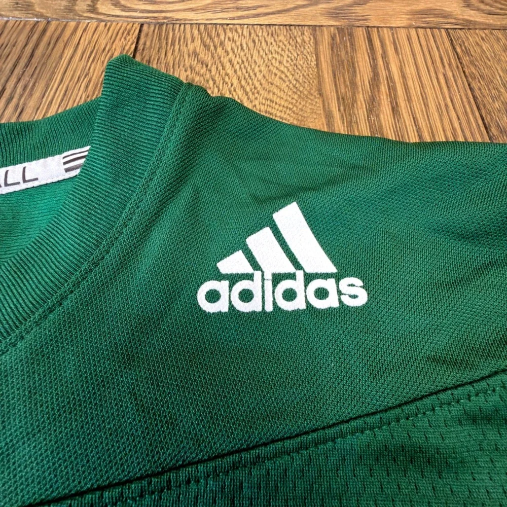 Adidas Miami Hurricanes Yayi Bondje 49 Football Jersey Green Mens Large